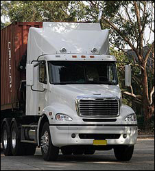 Green Truck in California